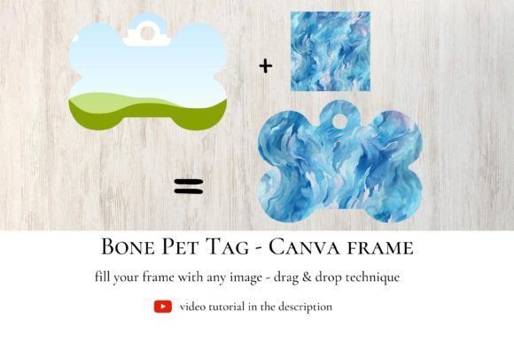 Design Custom Pet Tags with the Bone Pet Tag Canva Frame