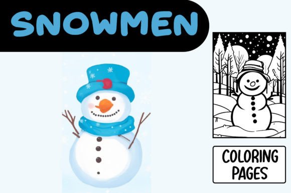 Embracing Winter Charm with Snowmen Holidays Coloring Pages