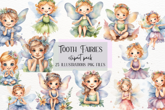 Enchanting Nursery Decor with Cute Tooth Fairy Clipart