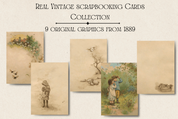 Rediscover Artistry with Real Vintage Scrapbooking Cards