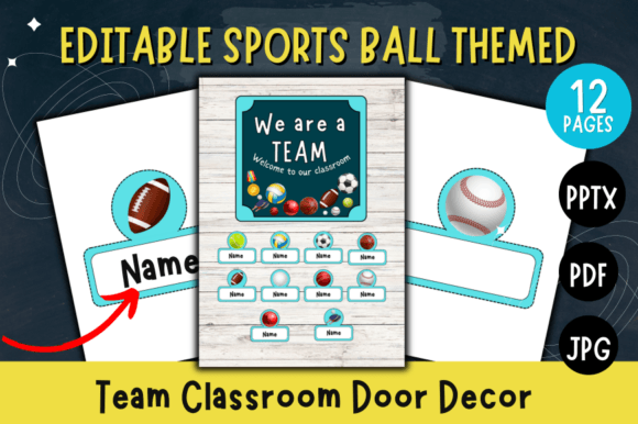 Score Big with Sport Ball Themed Team Classroom Decor