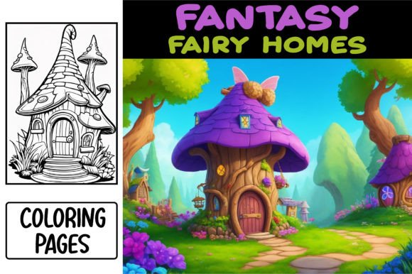 Unlock Whimsy: Practical Uses for Fantasy Fairy Homes Coloring Pages