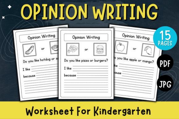Unlocking Early Voices: The Kindergarten Opinion Writing Worksheet