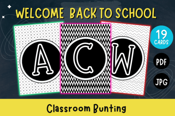 Welcome Back to School Classroom Bunting: Vibrant Classroom Decor