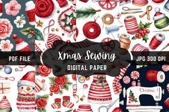 Xmas Sewing: A Festive Font for Holiday Crafts